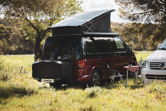 Towbox V3 Camper long czarny - bagażnik box montowany na hak