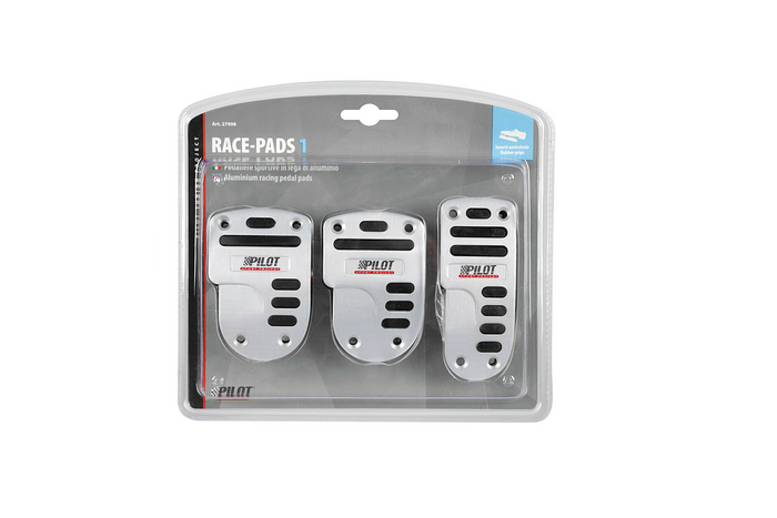 Nakładki na pedały LAMPA RACE 1 PILOT aluminiowe z gumą antypoślizgową