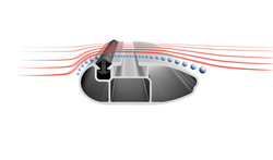 Bagażnik dachowy na relingi Atera Signo RT 048250 (150 cm) aluminiowy