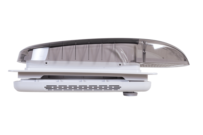 Wentylator dachowy automatyczny PUNDMANN PLUS FAN do kampera z oświetleniem, roletą 400×400mm