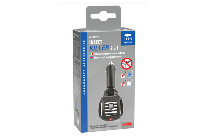 Elektryczne urządzenie przeciw komarom LAMPA wtyczka do zapalniczki 12/24V