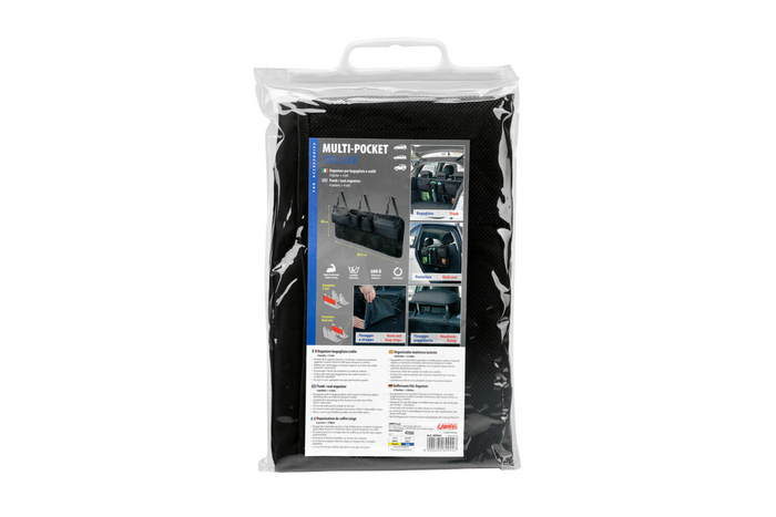 Organizer samochodowy LAMPA Multi-Pocket DeLuxe do bagażnika, oparcie fotela 88x46cm