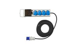 Przedłużacz kempingowy CEE z rozdzielaczem ProPlus 373583DE przewód 10m, 3x gniazdo Schuko, 2xUSB
