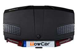 Towbox V3 czarny LED Edition - bagażnik box montowany na hak
