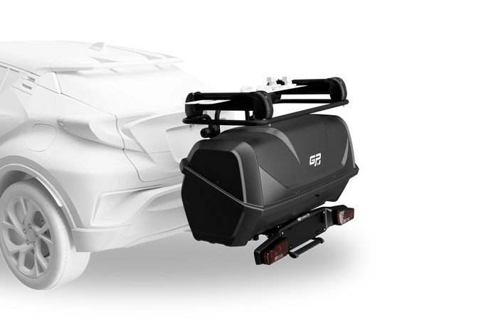Platforma na hak GP Saturn z boxem i uchwytem na narty (23.GP023-23.GP019-23.GP1000)